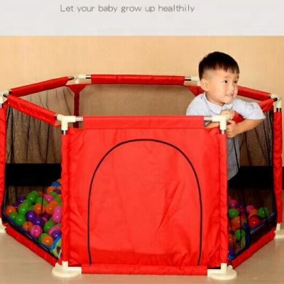 Foldable and Compact Anti-Fall Baby Playyard With Ocean Balls