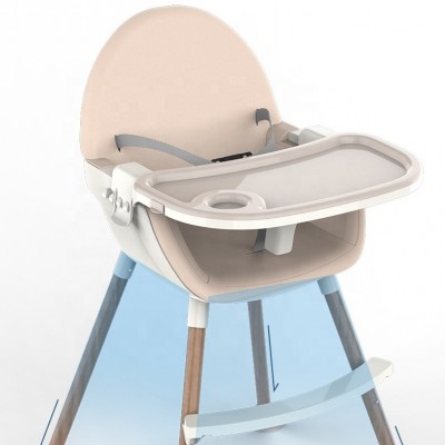 Hot Sale New Steel Frame Baby High Chair With PU Seat